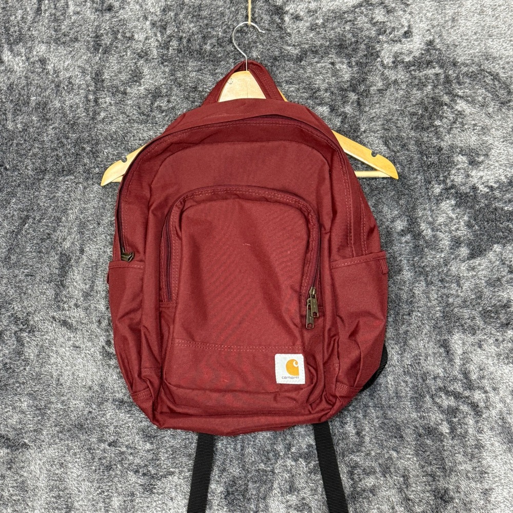 Carhartt Essential 25L Laptop Backpack Wine Burgundy Canvas Workwear Bag